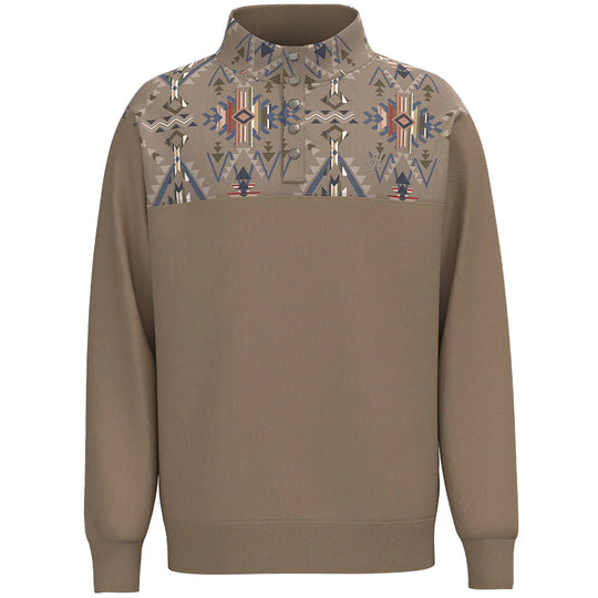Men's Hooey Stevie Aztec Pullover - HH2609TNAZ