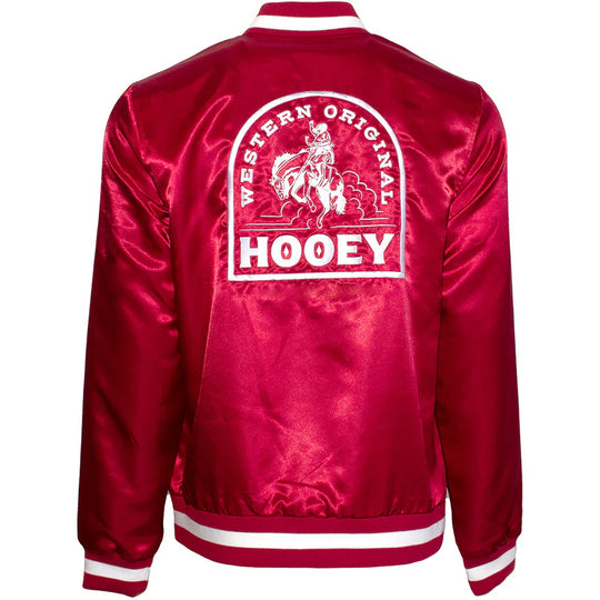 Hooey Unisex Red Bomber Jacket - HJ131RDWH-PA
