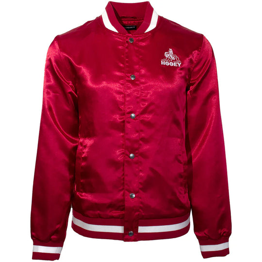 Hooey Unisex Red Bomber Jacket - HJ131RDWH-PA