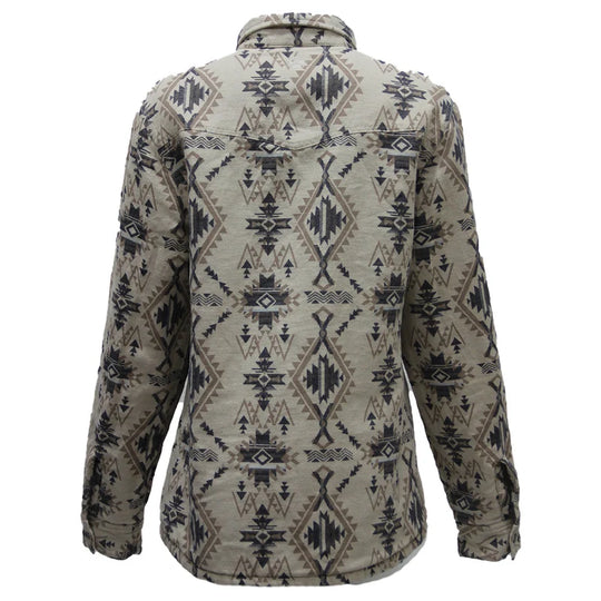 Ladies Hooey Bandera Reversible Barn Jacket Cream/Aztec - HJ2606CRAZ