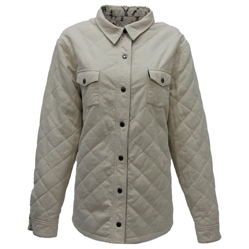 Ladies Hooey Bandera Reversible Barn Jacket Cream/Aztec - HJ2606CRAZ