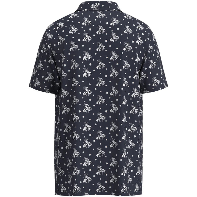 Men's Hooey "The Weekender" Polo Navy/White - HP2601NVPR
