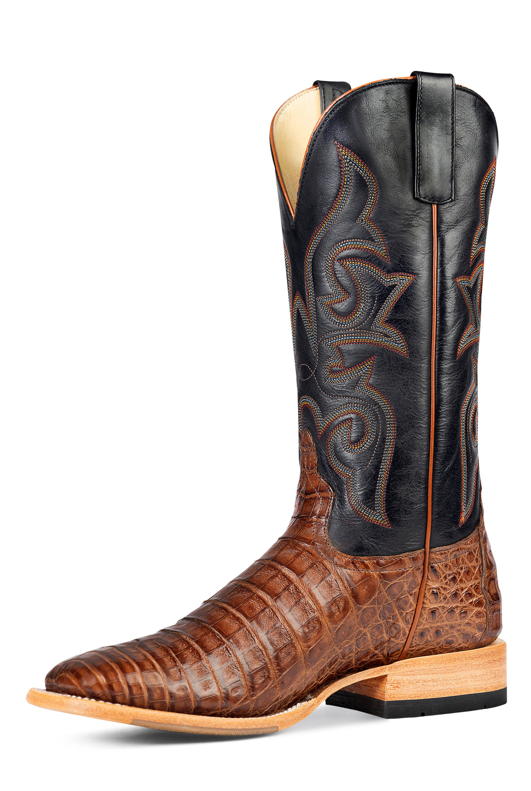 Men's Horse Power Cigar Pull Up Caiman with 13" Black Texas Tops - HP8082