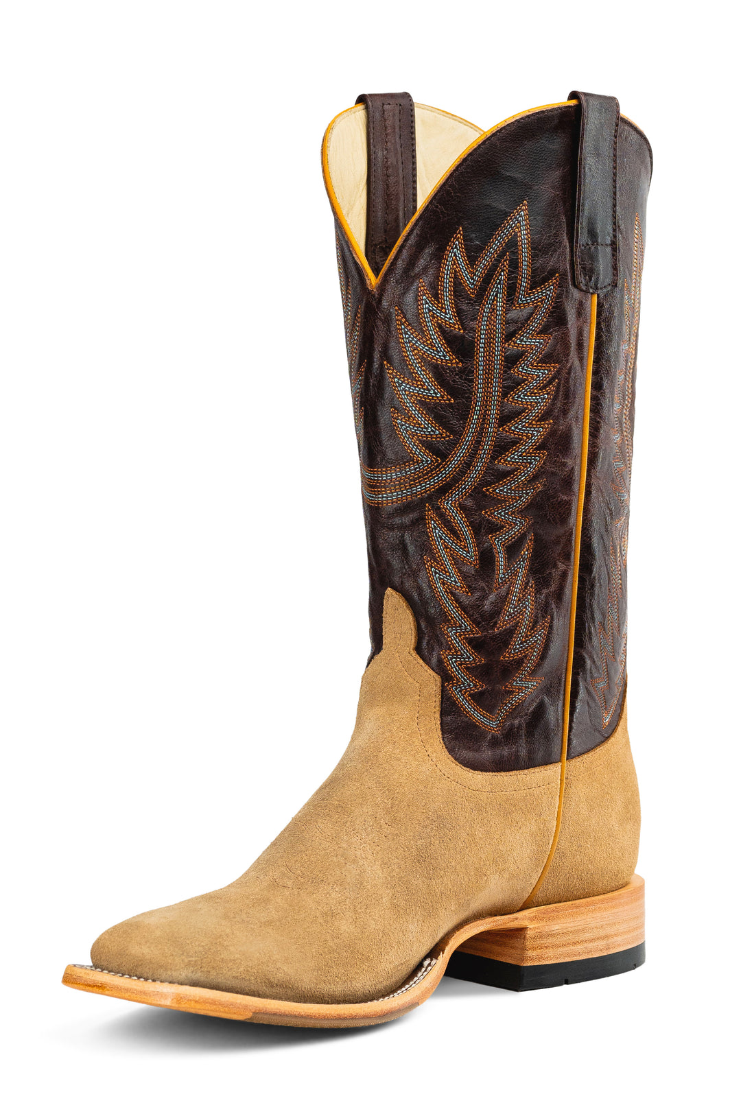 Men's Horse Power Top Hand Tan Rough Out with 13" Hueso Volcano Tops - HP8088