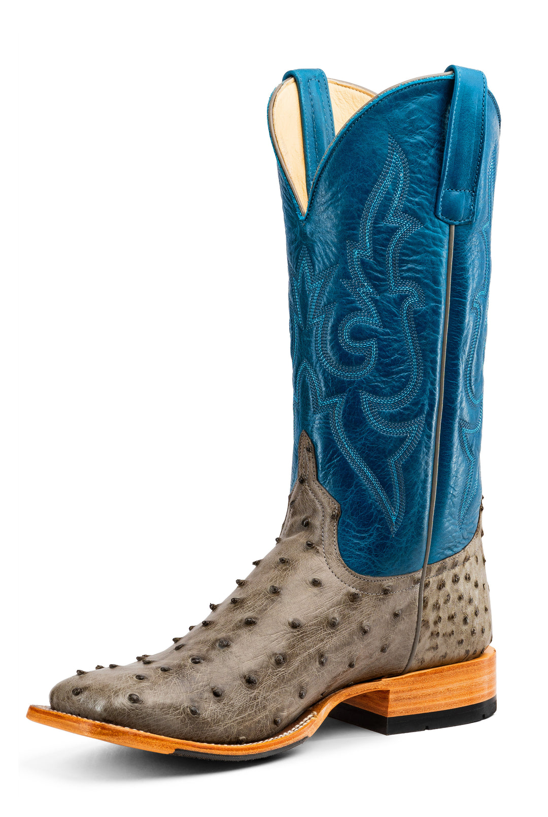 Men's Horse Power Serpentine Full Quill Ostrich with 13: Blue Avatar Tops - HP8089