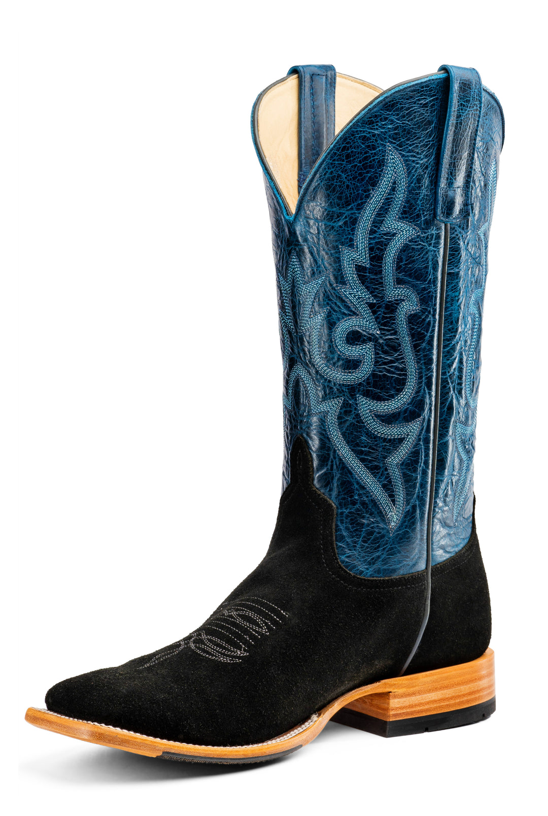 Men's Horse Power Black Suede with 13" Azure New Orleans Tops - HP8090