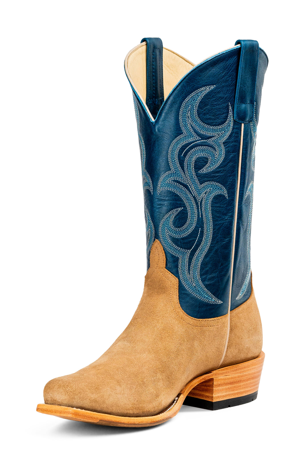 Men's Horse Power Tan Crazy Rough Out with 13" Azure New Orleans Tops - HP9547