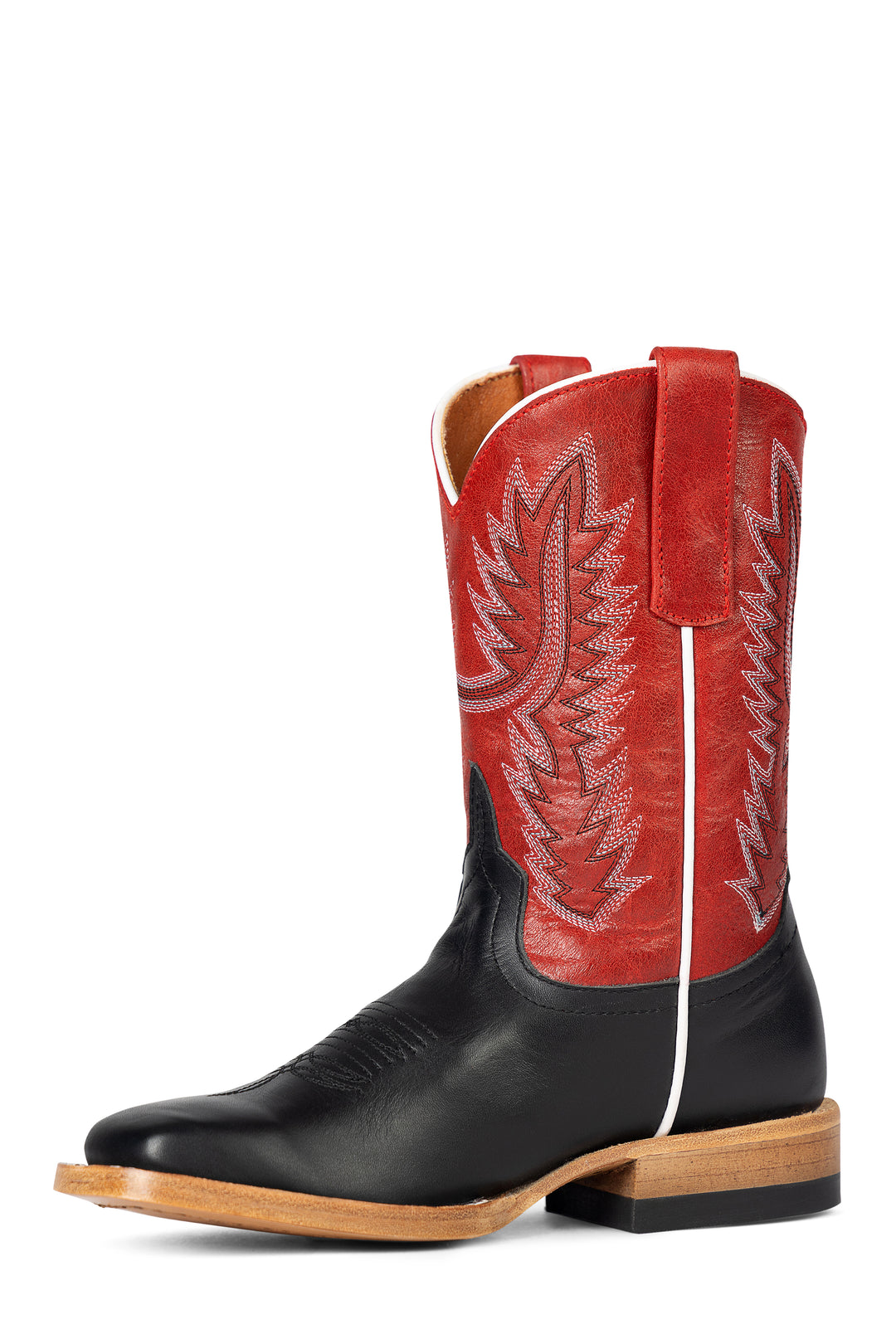 Kids Horse Power Black Full Grain with Red Vitro Tops - HPK8080