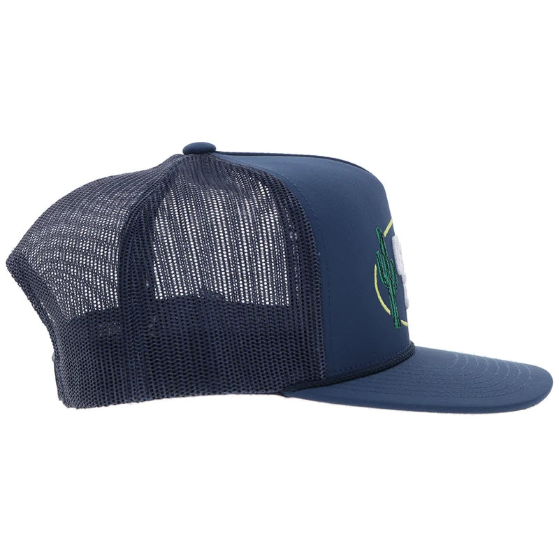 Cactus Ropes Hat Navy w/White Patch - CR115