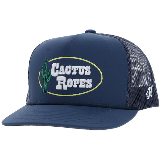 Cactus Ropes Hat Navy w/White Patch - CR115