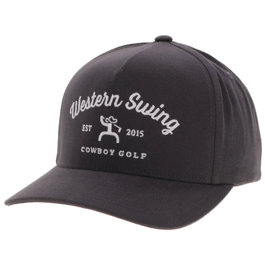 Hooey "Western Swing" Hat Grey w/ White Embroidery - 2536T-GY