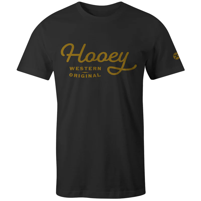 Men's Hooey "OG" BLACK T-SHIRT - HT1566BK-S