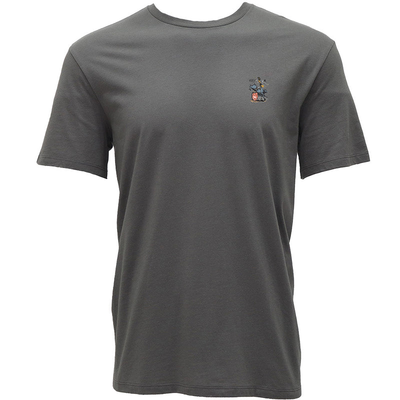 Hooey "Prison Rodeo" T-shirt Grey w/Multi Color Rodeo Graphic - HT1893DKGY