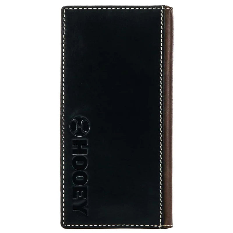 Hooey "Tonkawa" Rodeo Hooey Wallet Brown/Black w/ Ivory Aztec - HW006-BRBK