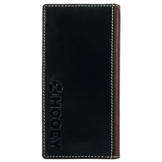 Hooey "Tonkawa" Rodeo Hooey Wallet Brown/Black w/ Ivory Aztec - HW006-BRBK