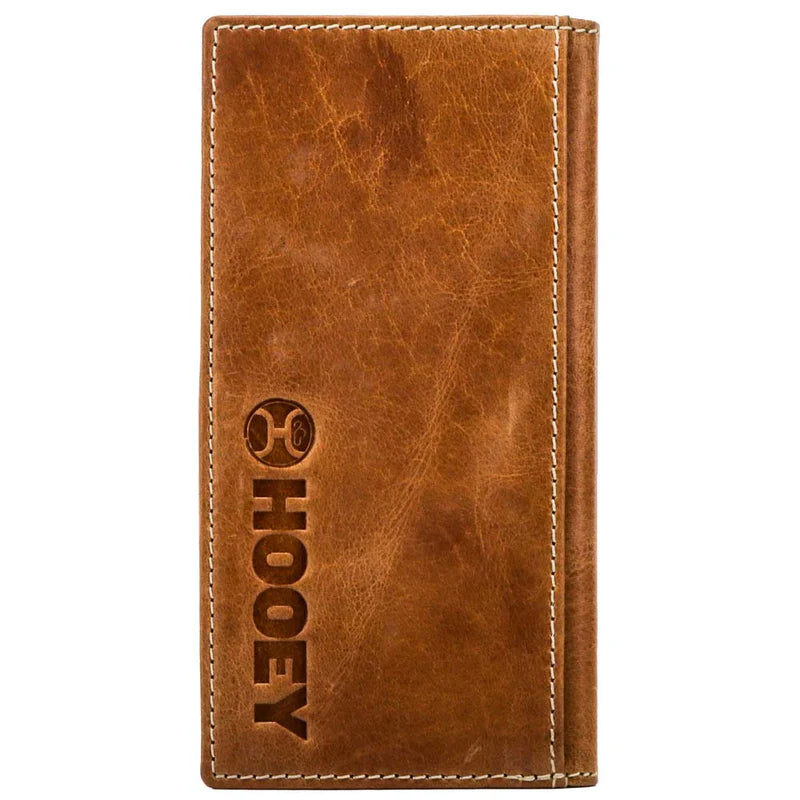 Hooey "Tonkawa" Rodeo Hooey Wallet Tan w/Turquoise Aztec - HW006-TNTQ