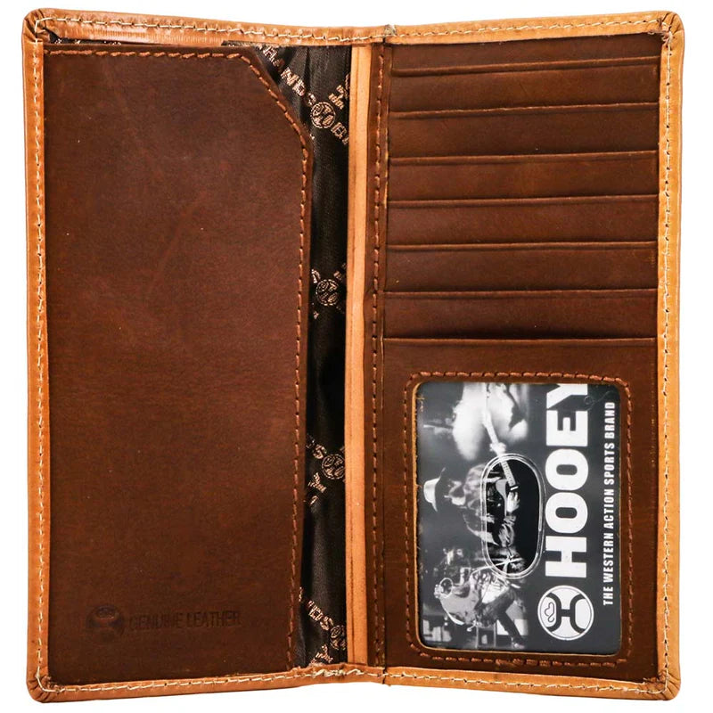 Hooey "Anhalt" Rodeo Wallet Tan Floral Tooled - HW009-TN