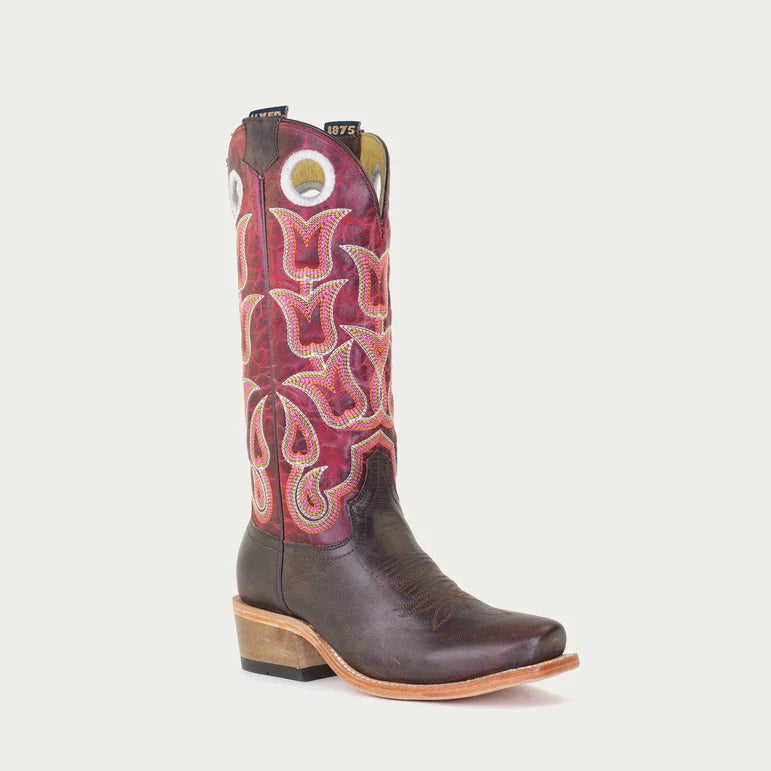Women's HYER Tipton Chocolate Goat  with 13" Crimson Cowhide - HW42015