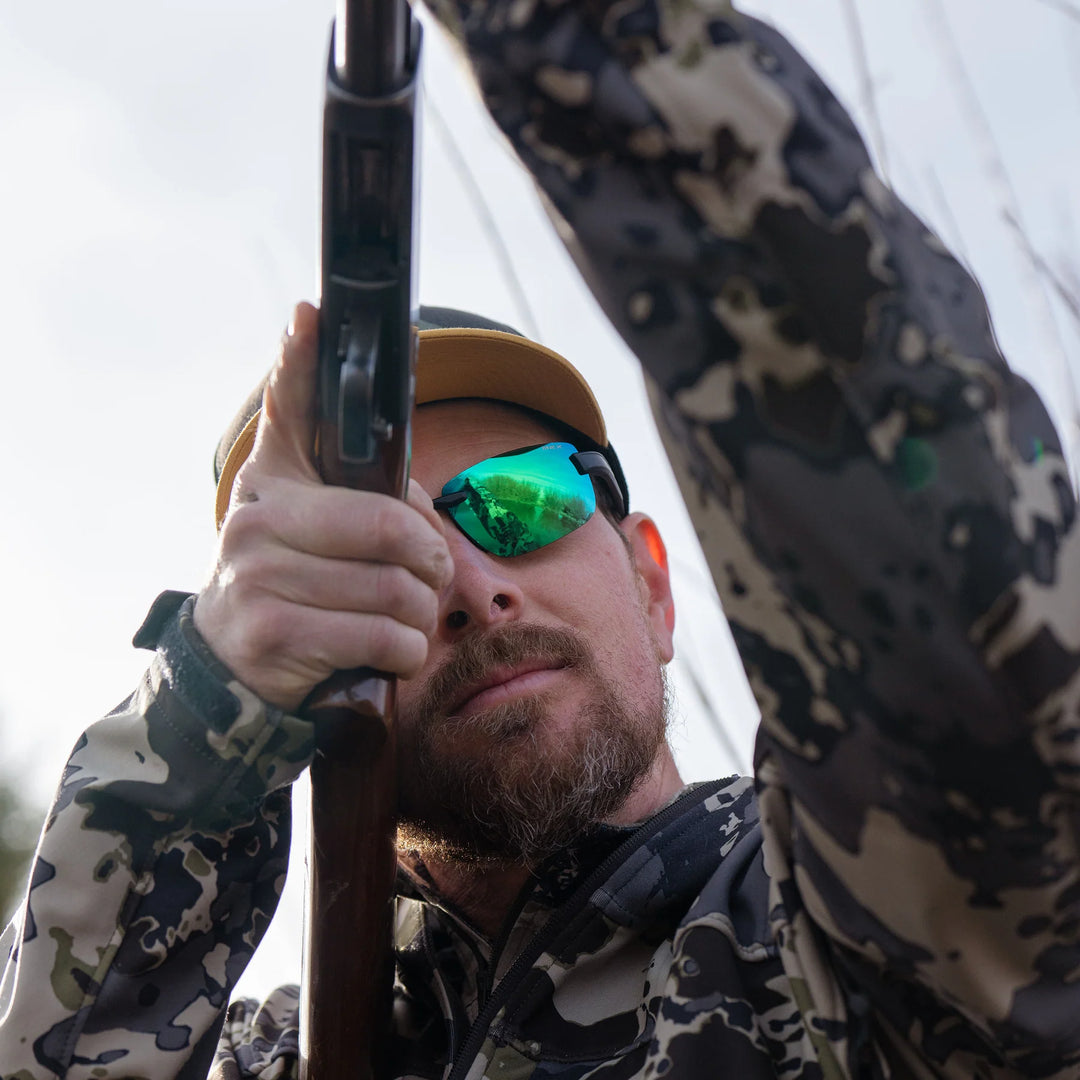 BEX Harris Black/Sienna/Green Angler Pro Sunglasses - S126BSG