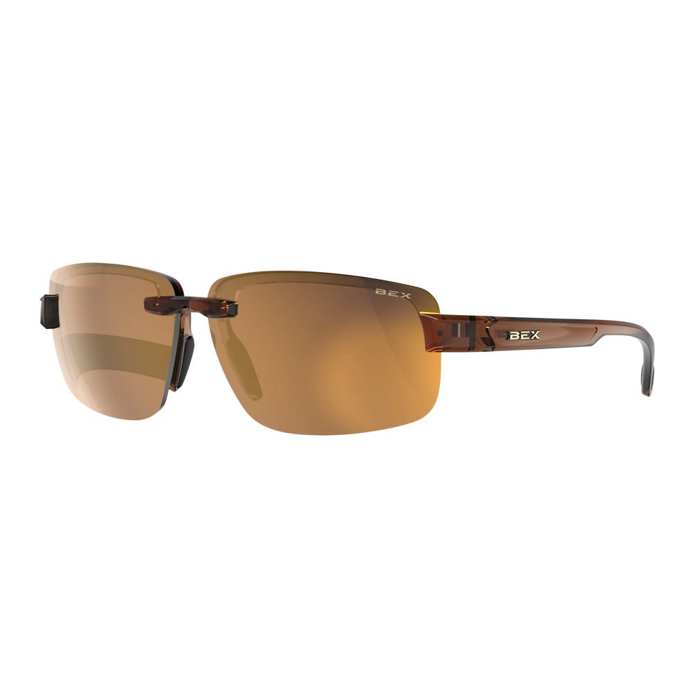 BEX Harris Clear Brown/Brown/Gold Sunglasses - S126CBRBRGL