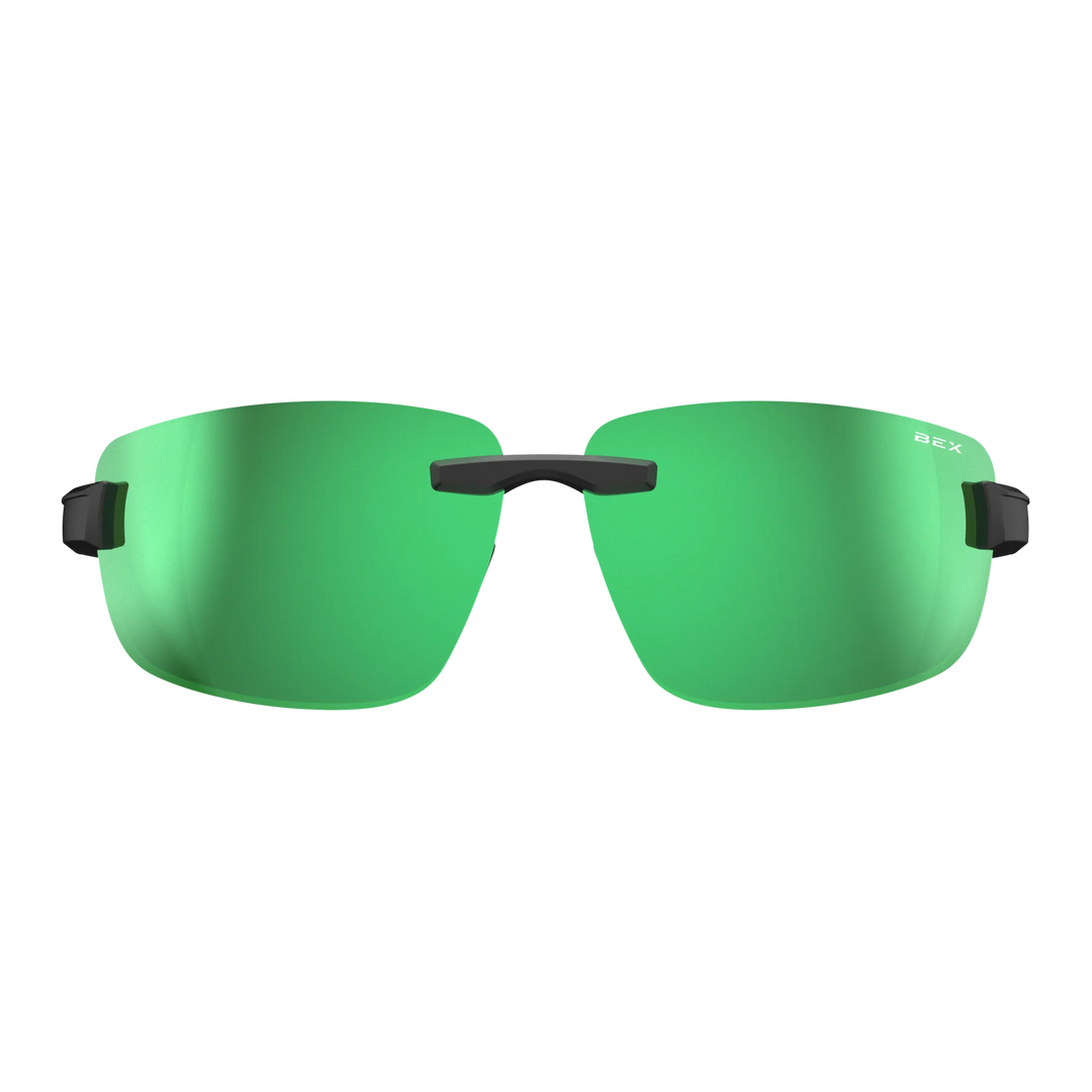 BEX Harris Black/Sienna/Green Angler Pro Sunglasses - S126BSG