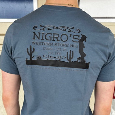 Nigro's Leaning Cowboy Bella + Canvas Jersey T-Shirt