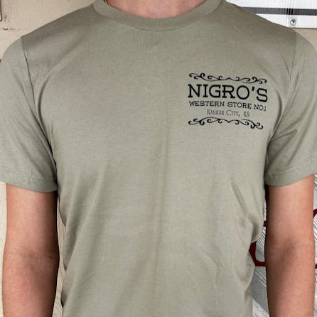 Nigro's Leaning Cowboy Bella + Canvas Jersey T-Shirt