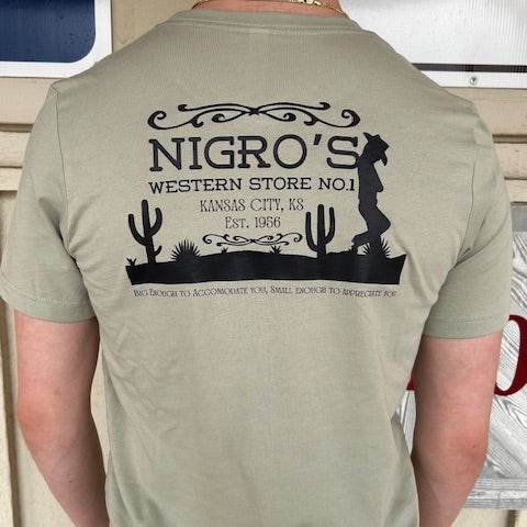 Nigro's Leaning Cowboy Bella + Canvas Jersey T-Shirt