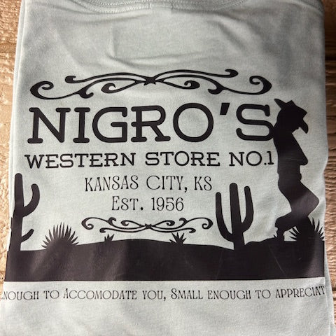 Nigro's Leaning Cowboy Bella + Canvas Jersey T-Shirt