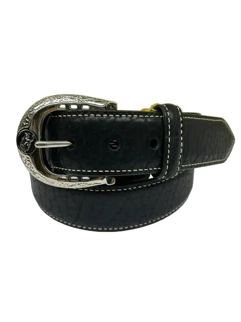 Men's Vintage Bison Black Bronco Belt - VB-65491