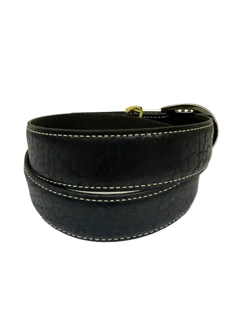 Men's Vintage Bison Black Bronco Belt - VB-65491