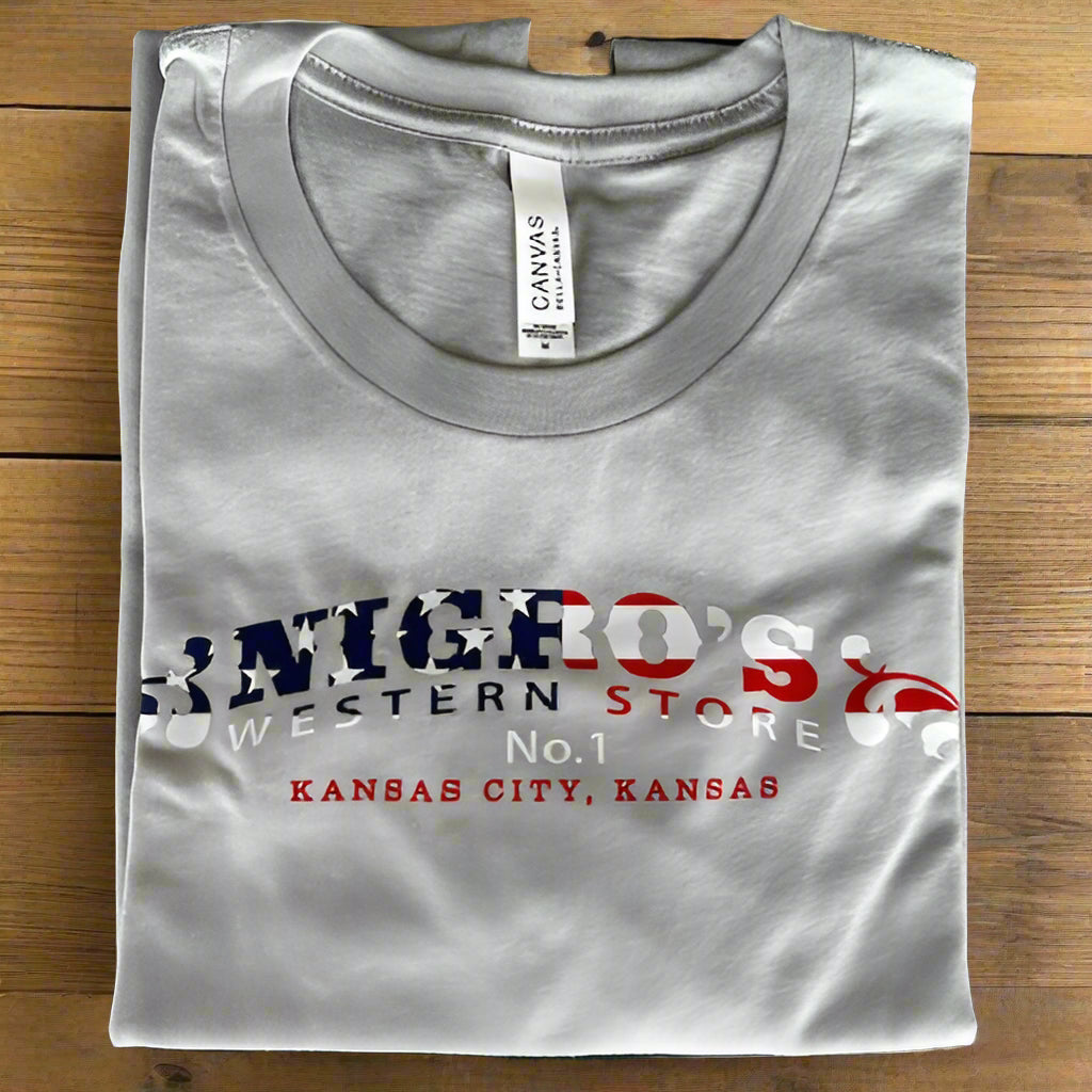 Picks Impressions Nigro's Patriotic Logo T-Shirt