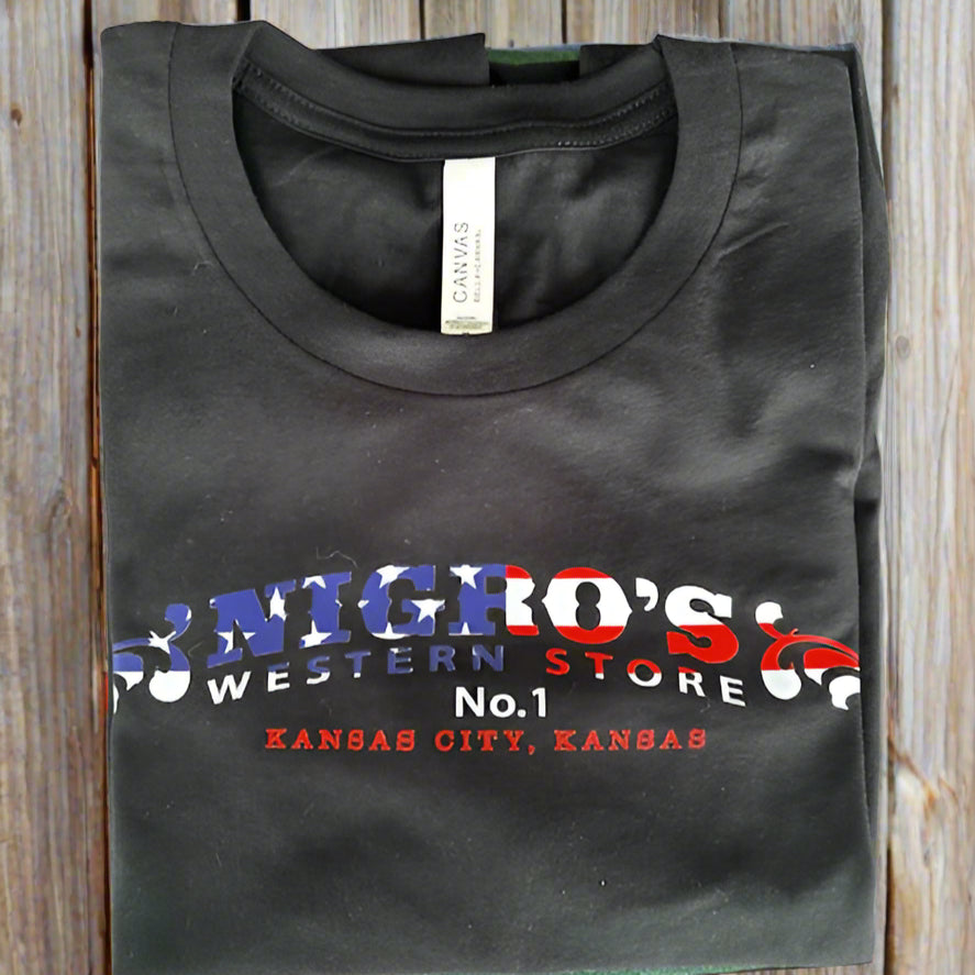 Picks Impressions Nigro's Patriotic Logo T-Shirt