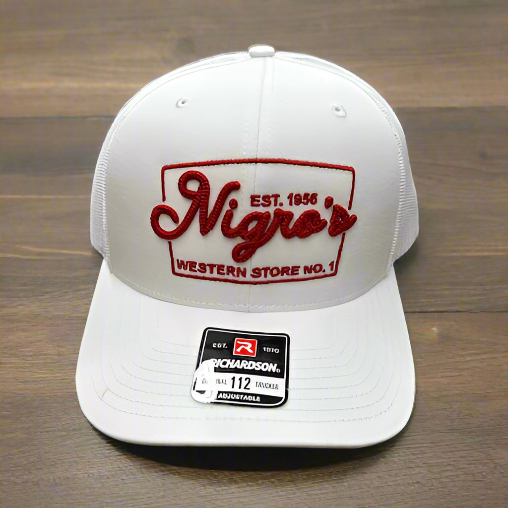 Nigro's Richardson 112 Solid White Red Logo - NBC 23