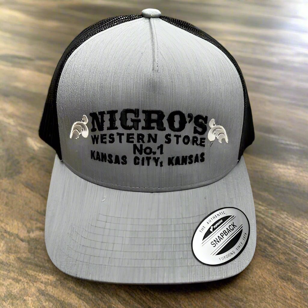 Nigro's Yupoong Classic Gray/Black Snapback - NBC 27