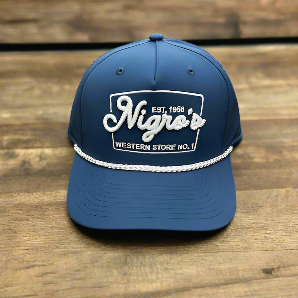 Nigro's Richardson 258 Light Blue White Rope/Embroidery - NBC 35