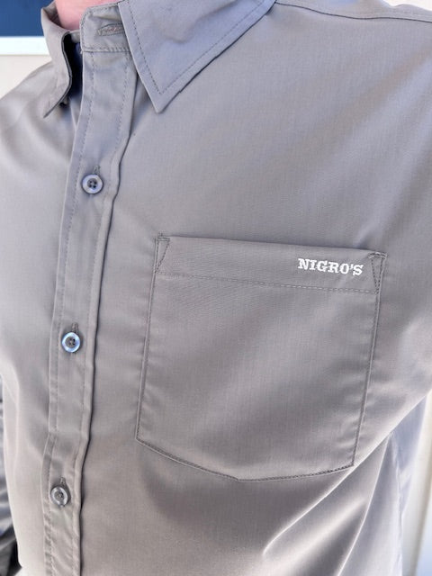 Nigro's Exclusive Grey Classic Long Sleeve Shirt