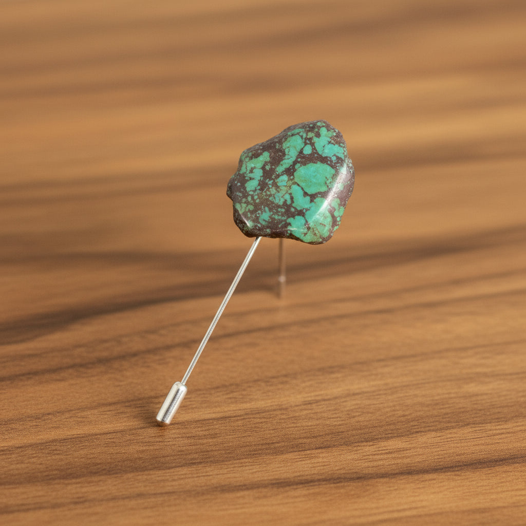 Willow Lane Hat Co. Natural Turquoise Hat Pin - WL-PIN06-LG