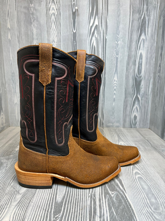 Men's Rios of Mercedes Brackish Waxout YAK with 13" Black Calf Skin Tops - Style 116