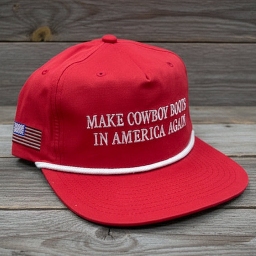 Anderson Bean 5 Panel White Rope "America" Ball Cap
