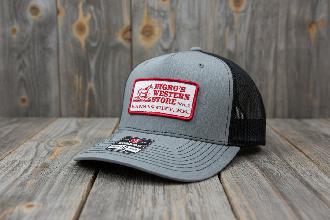 Nigro's 5 Panel Richardson 112 Grey/Black OG Patch - NBC 21
