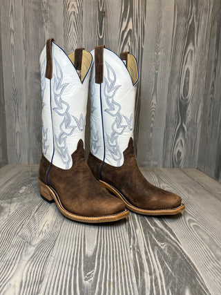 Men's Anderson Bean Tan Vintage Bison with 13" White Glove Tops - Style 198