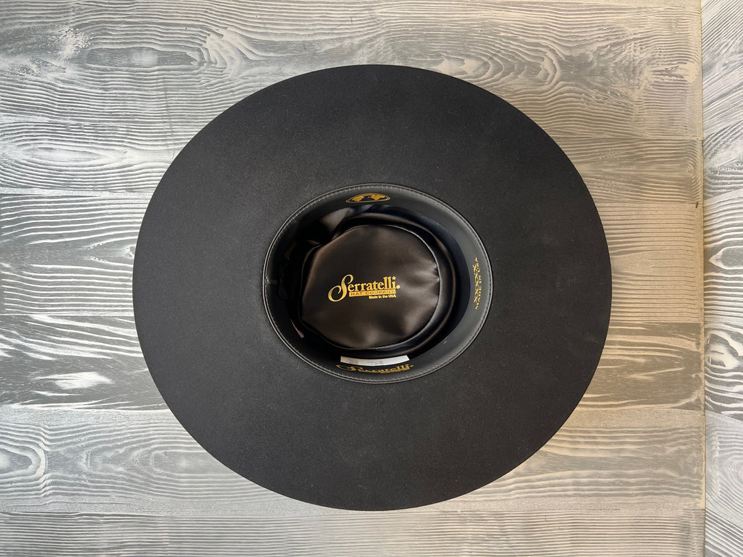 Serratelli Black 5X Remington Western Hat