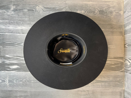 Serratelli Black 5X Remington Western Hat