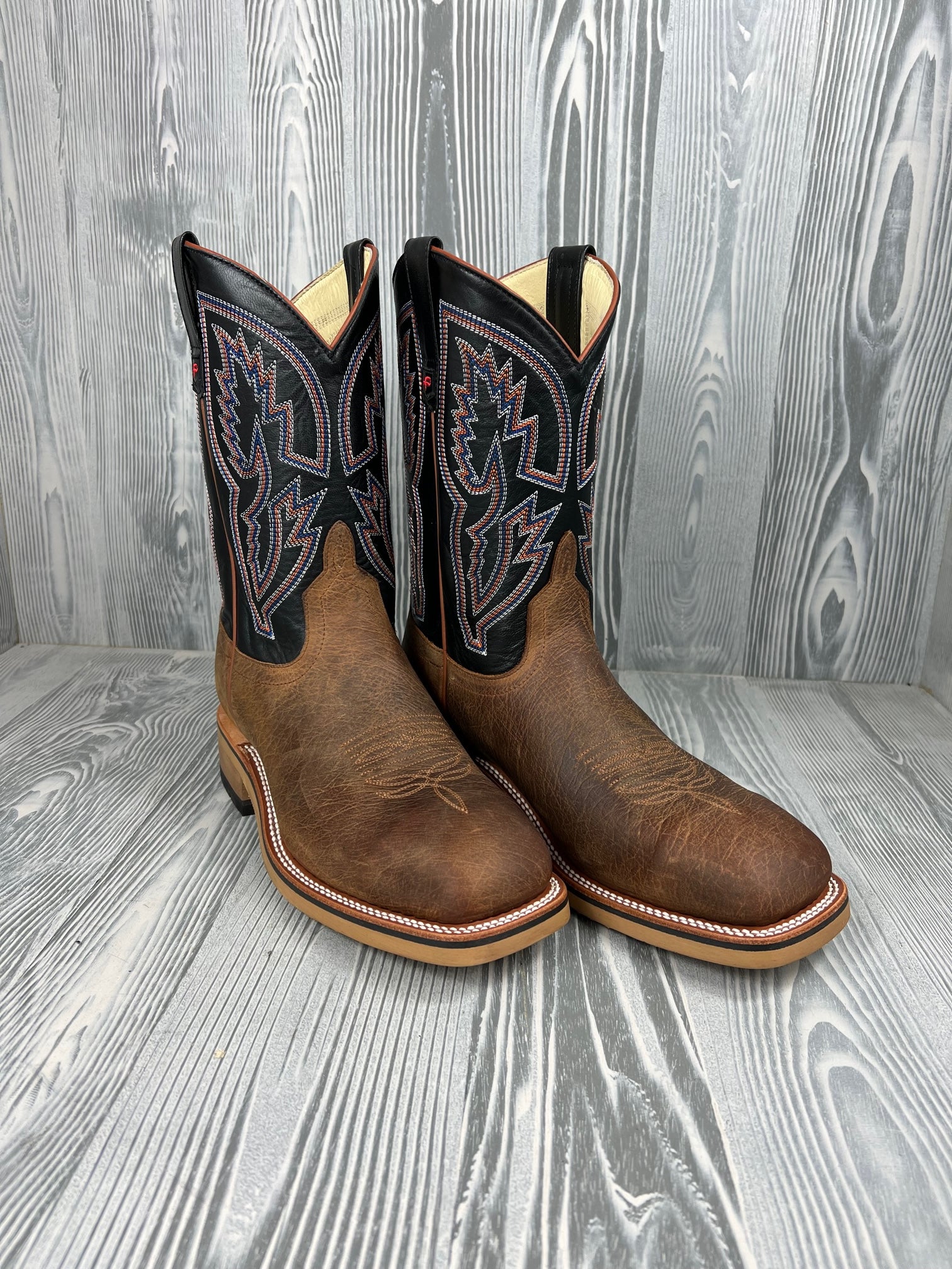 Men's Horse Power Steel Toe Distressed Bison with 11