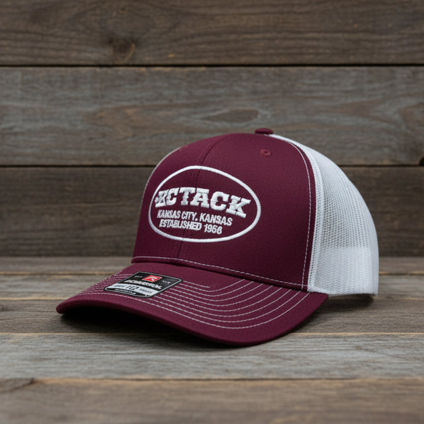 Nigro's KC Tack Richardson 112 Burgundy/White Snapback - KCT 3