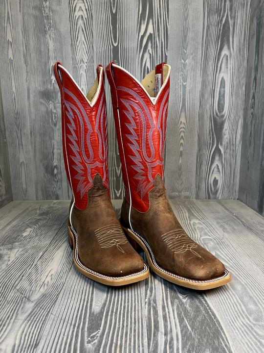 Men's Anderson Bean Tan Pent Bison Vintage Bison with 13" Bryony Kidskin Tops - Style # 212