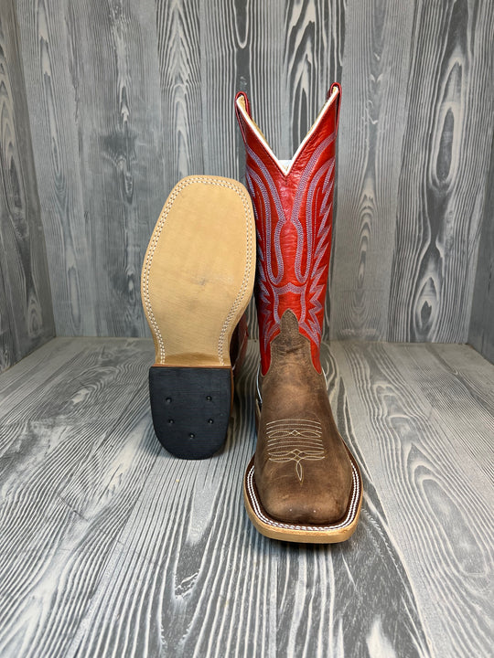 Men's Anderson Bean Tan Pent Bison Vintage Bison with 13" Bryony Kidskin Tops - Style # 212