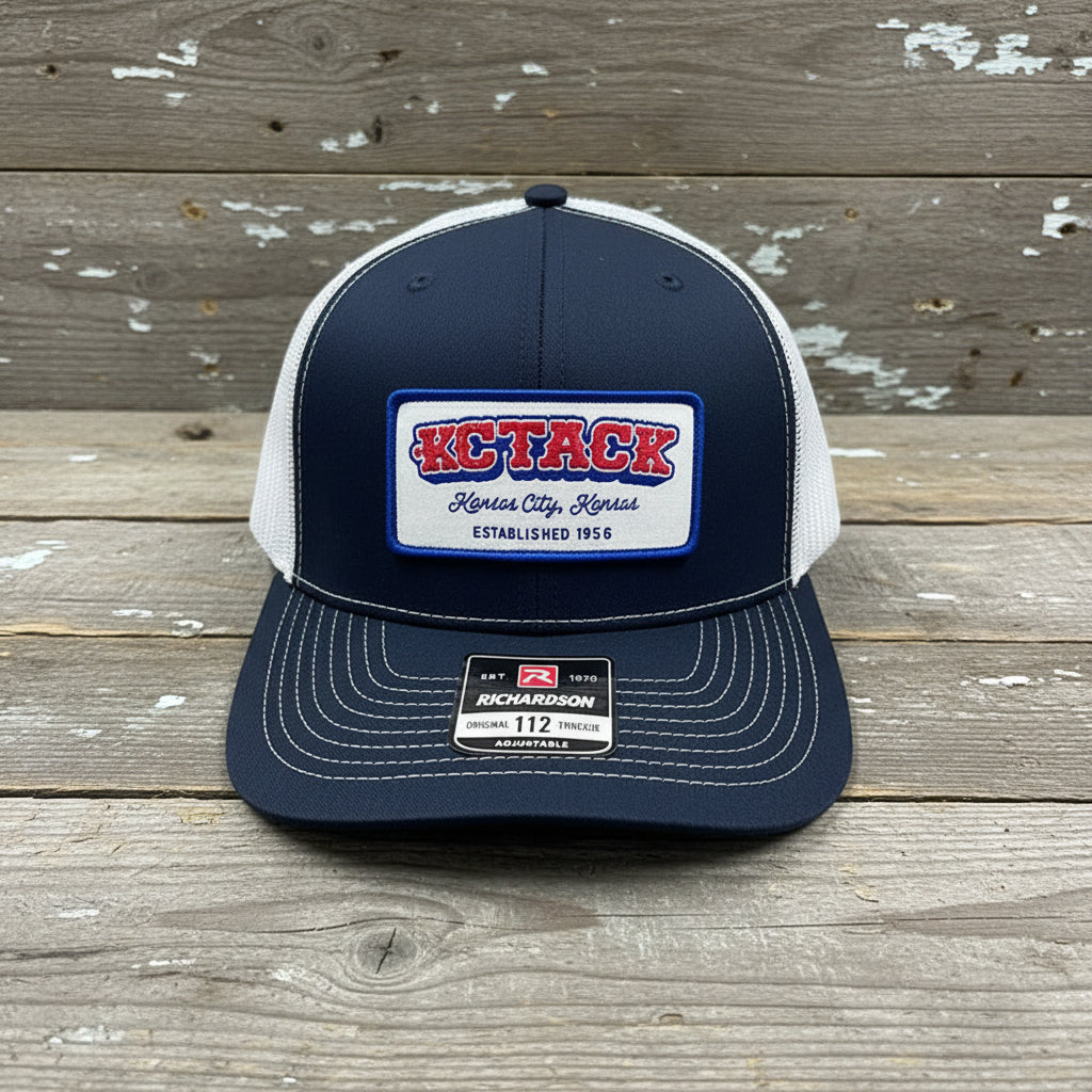Nigro's KC Tack Richardson 112 Six Panel Navy/White Ball Cap - KCT 13