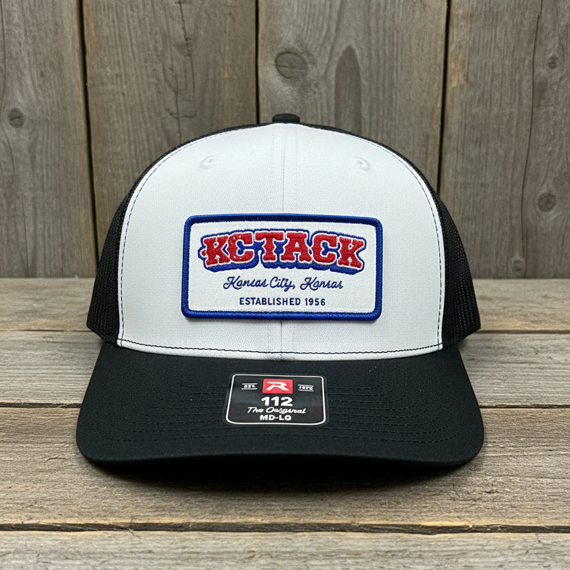 Nigro's KC Tack Richardson 112 Six Panel White/Black Ball Cap - KCT 12